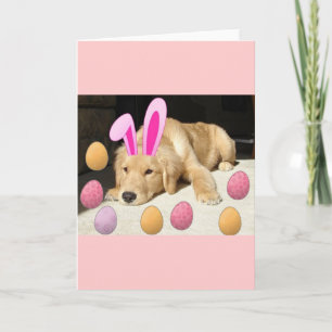 Puppy van paasgulden feestdagen kaart