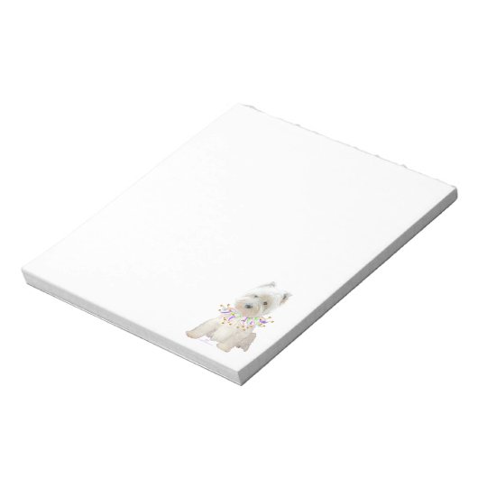 Puppy van partijpartij notitieblok (Gedraaid)