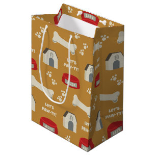 Puppy Verjaardag Paw-ty Medium Cadeauzakje