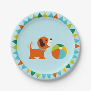 Puppy Verjaardagspapier Bord v2.0