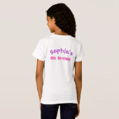 puppy verjaardagsshirt t-shirt (Achterkant volledig)