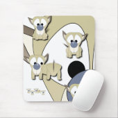 Puppy verrassende Muismat (Met muis)