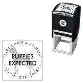 Puppy verwachtings stempels Grote Daan (In situ)