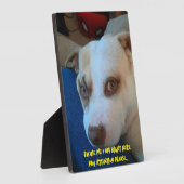 Puppy voetstuk teken fotoplaat (Zijkant)