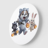 Puppy Weerwolf en vrienden Trick-or-Treating Grote Klok (Hoek)