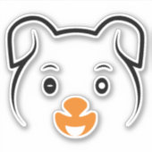 Puppy Wink Sticker (Voorkant)