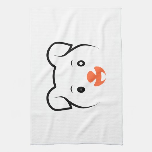 Puppy Wink Theedoek (Verticaal)