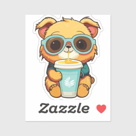 puppy with soda sticker (Vel)