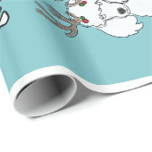 PUPPY XMAS WRAPPING PAPER CADEAUPAPIER (Rol Hoek)