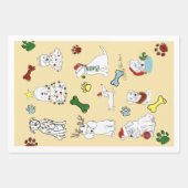 PUPPY XMAS WRAPPING PAPER SET  (Voorkant 3)