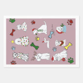 PUPPY XMAS WRAPPING PAPER SET  (Voorkant 2)