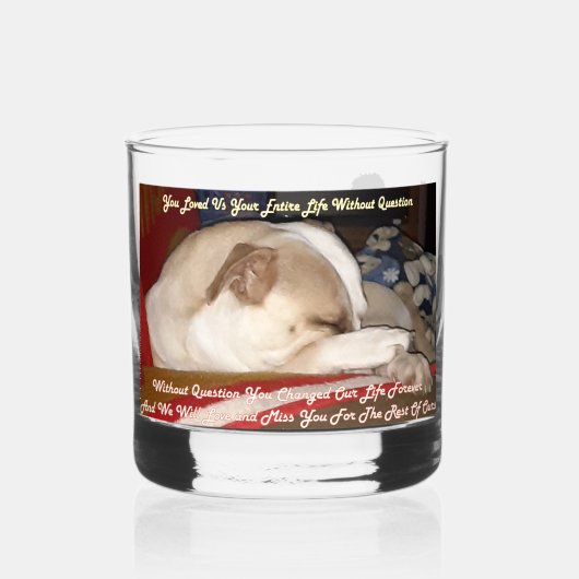 Puppyherinneringen Whisky Glas (Voorkant)