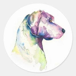 Puppyprofiel Ronde Sticker