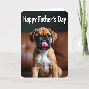 Puppy's Eerste Vaderdag Kaart