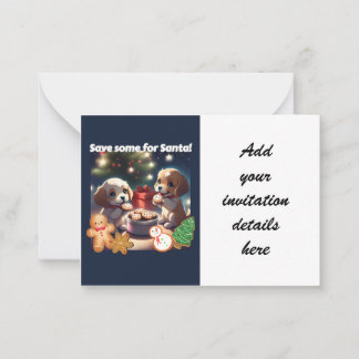 Puppy's & Koekjes Collectiekaart Notitiekaartje