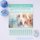 Puppy's te koop flyer (Enkel)