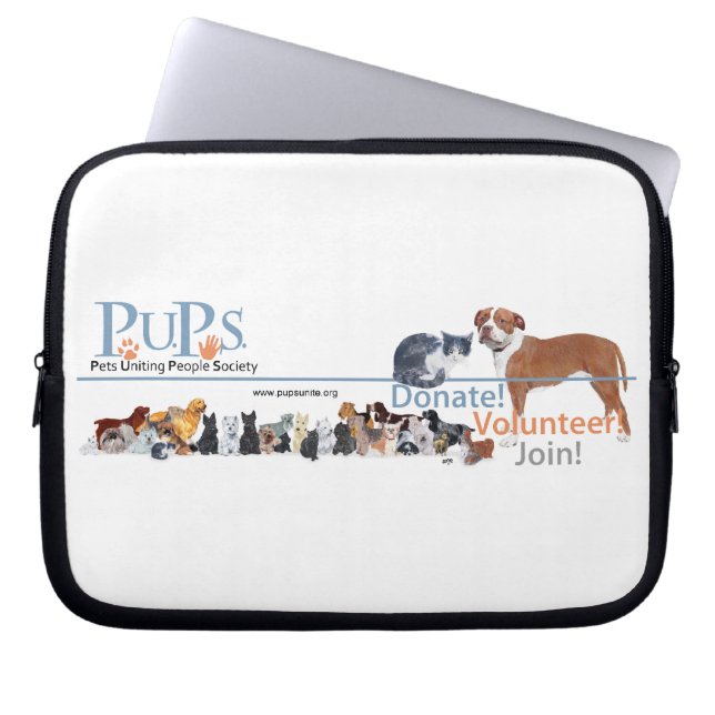 PUPs Laptop Tas (Voorkant)