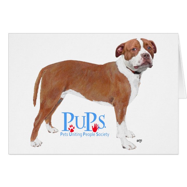 PUPs Redt Pit Bull (Voorkant Horizontaal)