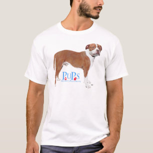 PUPs Redt Pit Bull T-shirt