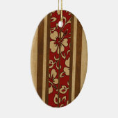 Pupukea  Hawaiian Faux Surfboard Keramisch Ornament (Rechts)