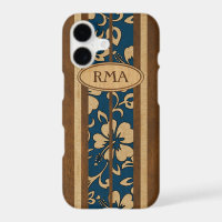 Pupukea Hawaiian Monogram Faux Wood Surf