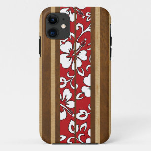 Pupukea Hibiscus Hawaïaanse Surfboard iPhone 5 Hoe 11 Hoesje