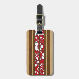 Pupukea Hibiscus Hawaiian Surfboard Bagagelabels