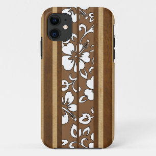 Pupukea Hibiscus Hawaiian Surfboard iPhone 5 Hoesj iPhone 11 Hoesje