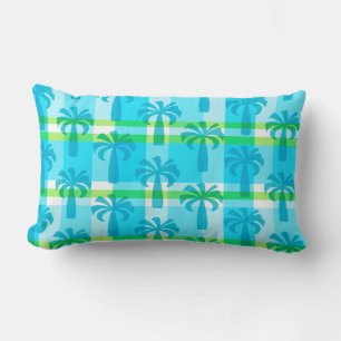 Pupule Hawaïaans Vintage Palmenboom Plaid Kussen