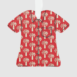 Pupule  palmboom Hawaiian Aloha Shirt Ornament