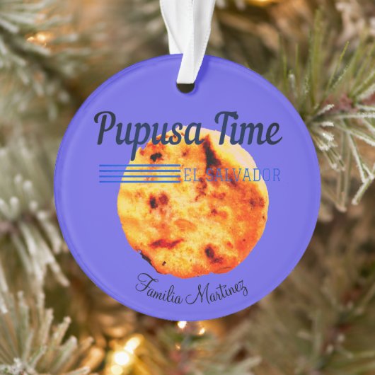 Pupusa Time Salvadorian Custom Naam favoriete eten Ornament (Boom)