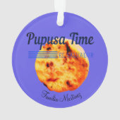 Pupusa Time Salvadorian Custom Naam favoriete eten Ornament (achterkant)