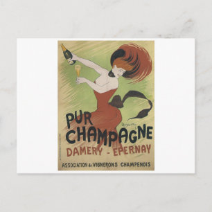 PUR CHAMPAGNE Art Poster print Briefkaart