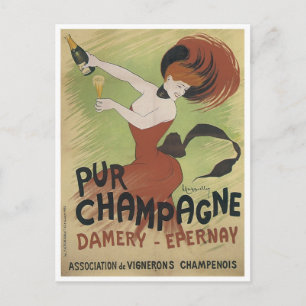 PUR CHAMPAGNE  Art Poster print Briefkaart