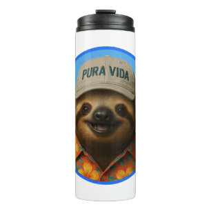 Pura Vida AI Luiaard Thermosbeker