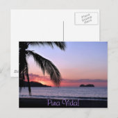 Pura Vida. Briefkaart (Voorkant / Achterkant)