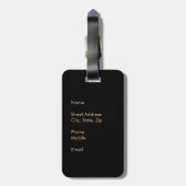 Pura Vida Costa Rica Bagagelabel (Achterkant verticaal)