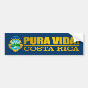 Pura Vida. Costa Rica Bumpersticker
