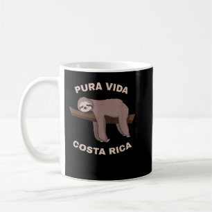 Pura Vida Costa Rica - Cool Costa Rica Sloth Koffiemok