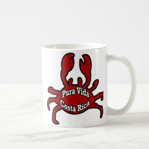 Pura Vida Costa Rica Crab Coffee Mok