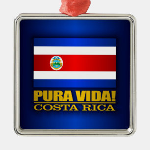 Pura Vida. Costa Rica Metalen Ornament