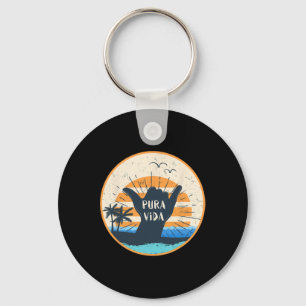 Pura Vida Costa Rica Shaka Gebaar Surfen Surfer Gi Sleutelhanger