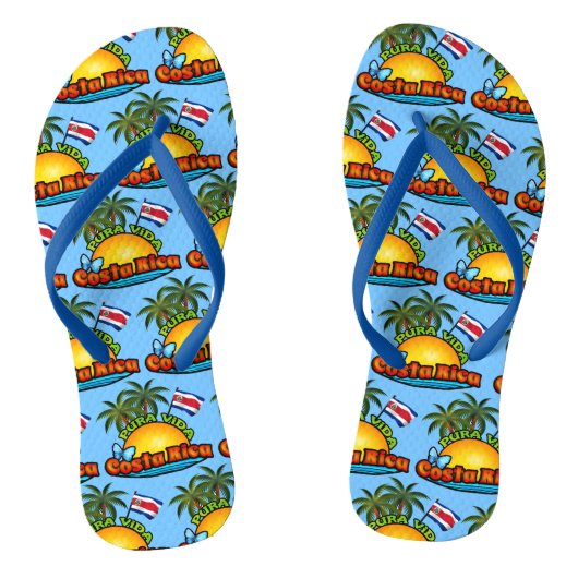 Pura Vida Costa Rica Teenslippers (Voetbed)
