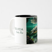 Pura Vida Costa Rica Turtle Café Mug (Devant gauche)