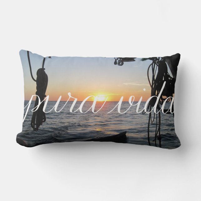Pura Vida. Costa Rican Sunset Pillow Kussen (Voorkant)