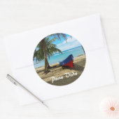 Pura Vida in Costa Rica - Centraal-Amerika Ronde Sticker (Envelop)