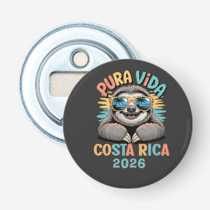 Pura Vida Luiaard Liefhebbers Costa Rica Relaxed Button Flesopener