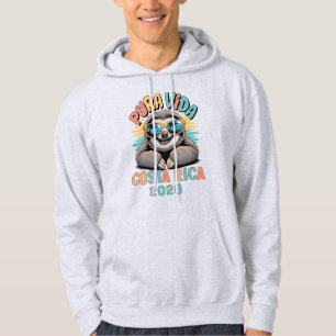 Pura Vida Luiaard Liefhebbers Costa Rica Relaxed Hoodie