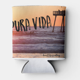 Pura Vida Ocean Beach Sunset Foto Can Blikjeskoeler