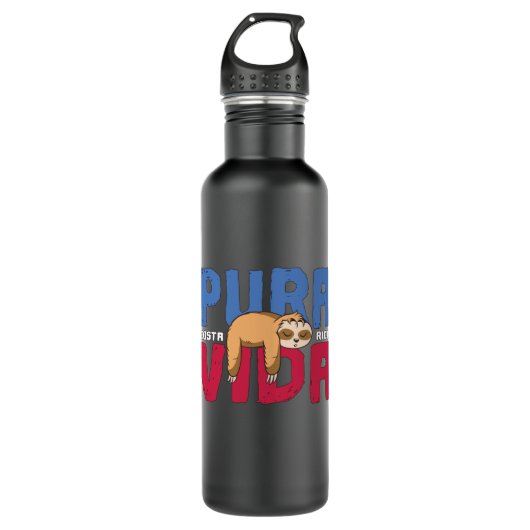 Pura Vida Sloth Waterfles (Voorkant)